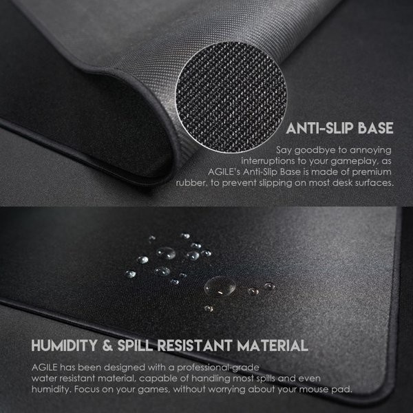 Mousepad Fantech Agile MP903 Mousepad Hitam Polos XL