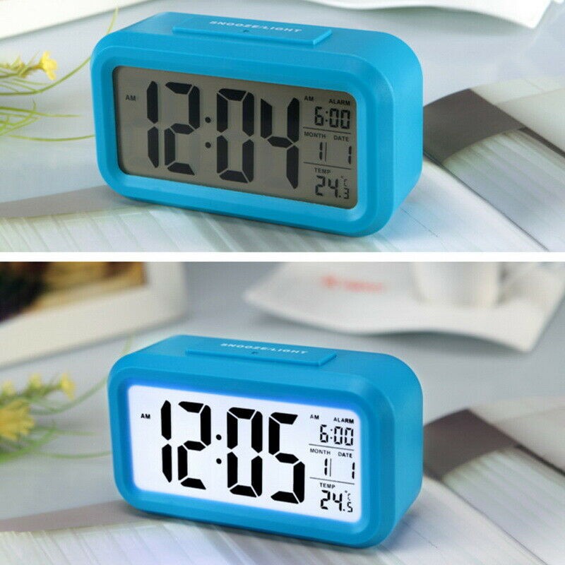 Jam Meja Pintar alarm jam Weker Digital Desktop Smart Clock - JP9901