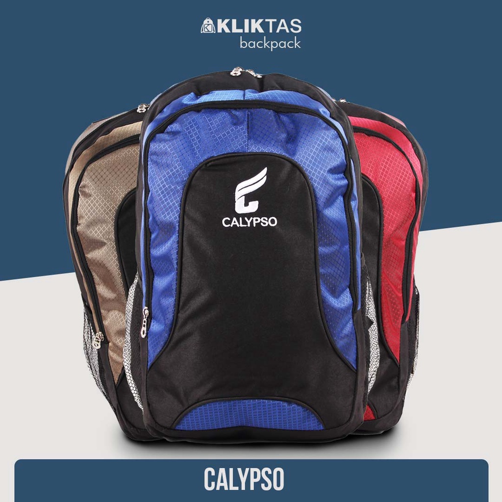 [KLIKTAS] Tas Ransel Laptop Pria Remaja - Calypso 02835 - Backpack Kerja Kuliah Sekolah Original