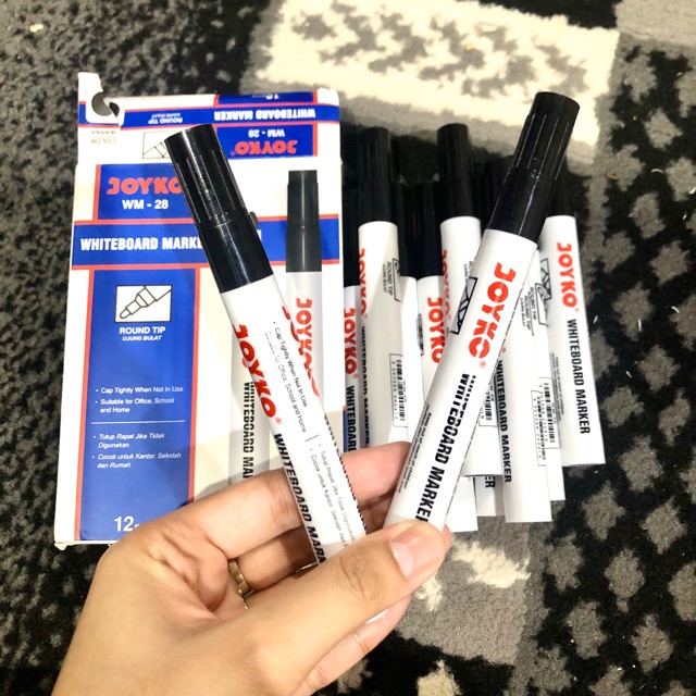 

spidol marker hitam joyko alat tulis untuk papan whiteboard vm-28