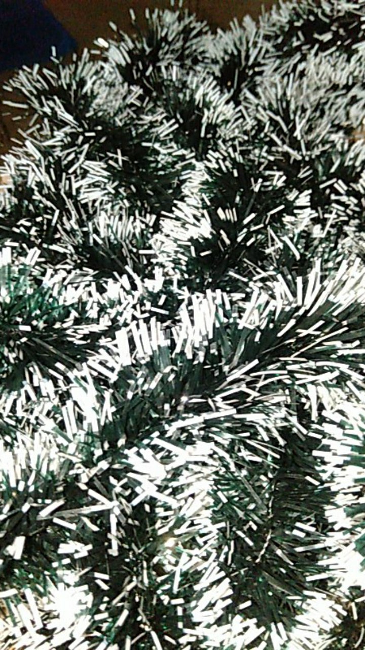 Slinger Hijau / Hiasan Tinsel Dekorasi Pohon Natal / Dekorasi Natal / Slinger Natal Hijau