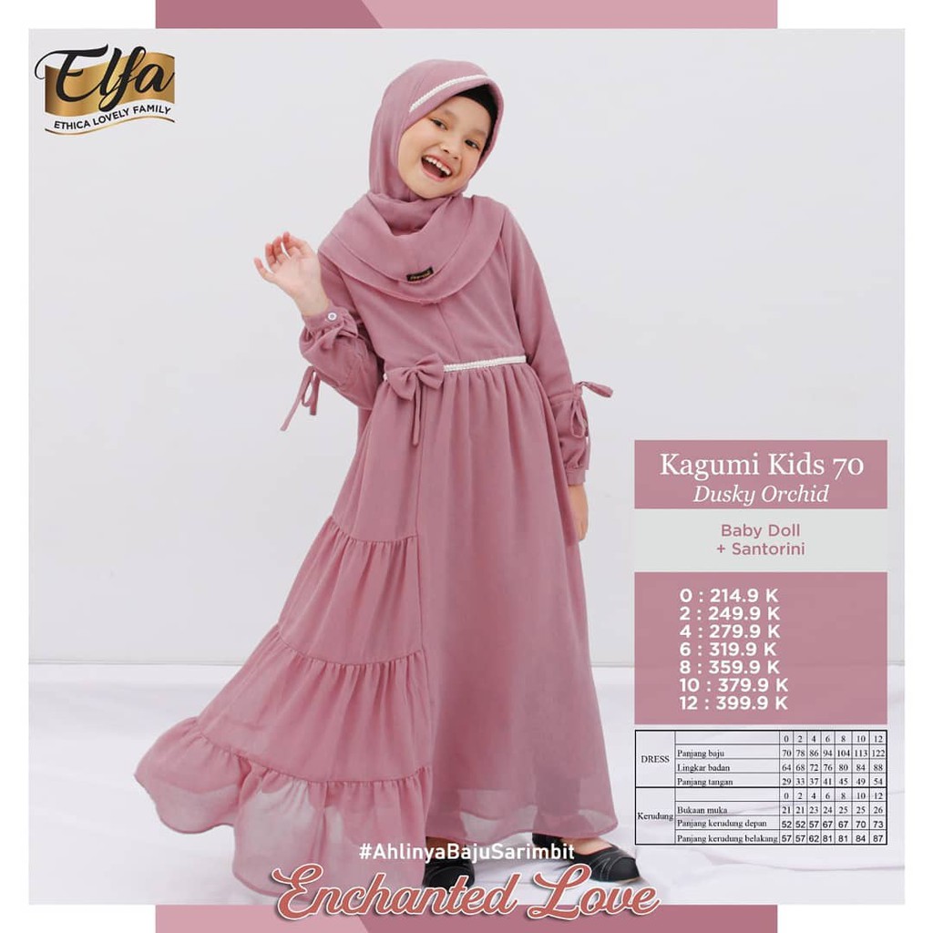 GAMIS ANAK TERBARU DARI ETHICA FASHION KAGUMI KIDS 70 ADA 3 PILIHAN WARNA