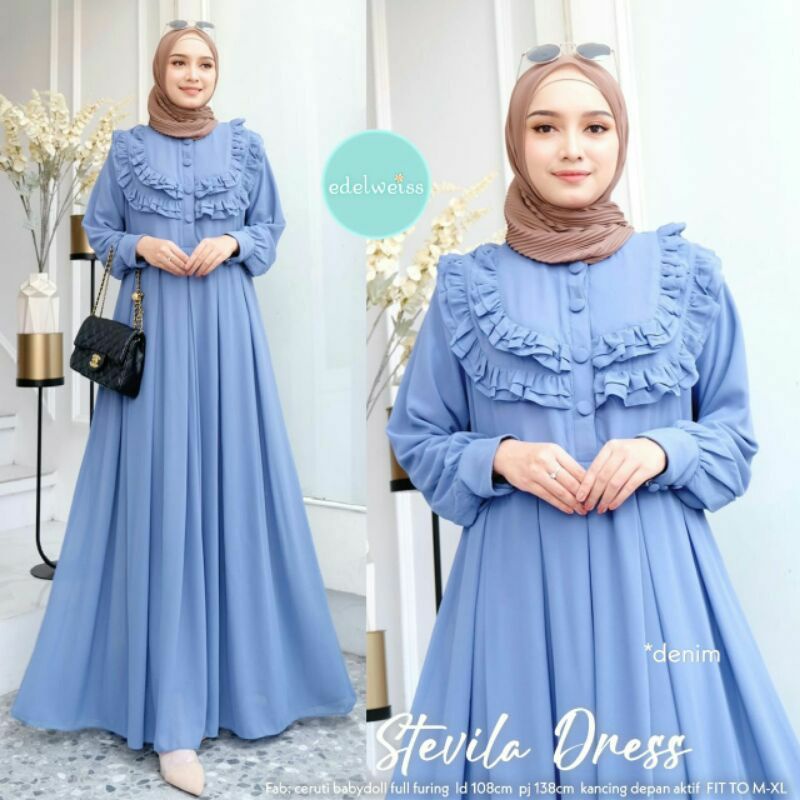 Gamis Dress Rempel Dada