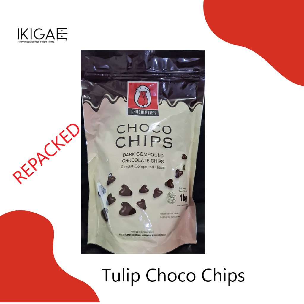 TULIP CHOCO CHIPS DARK COMPOUND REPACKED