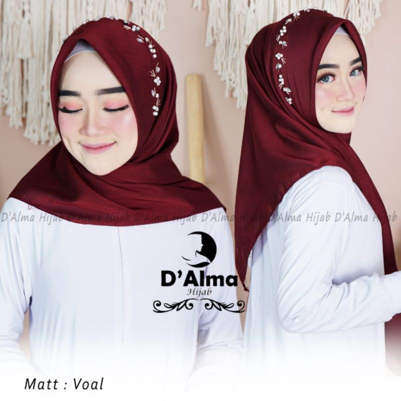 SEGIEMPAT VOAL PAYET/ SEGIEMPAT VOAL PERMATA /HIJAB PESTA