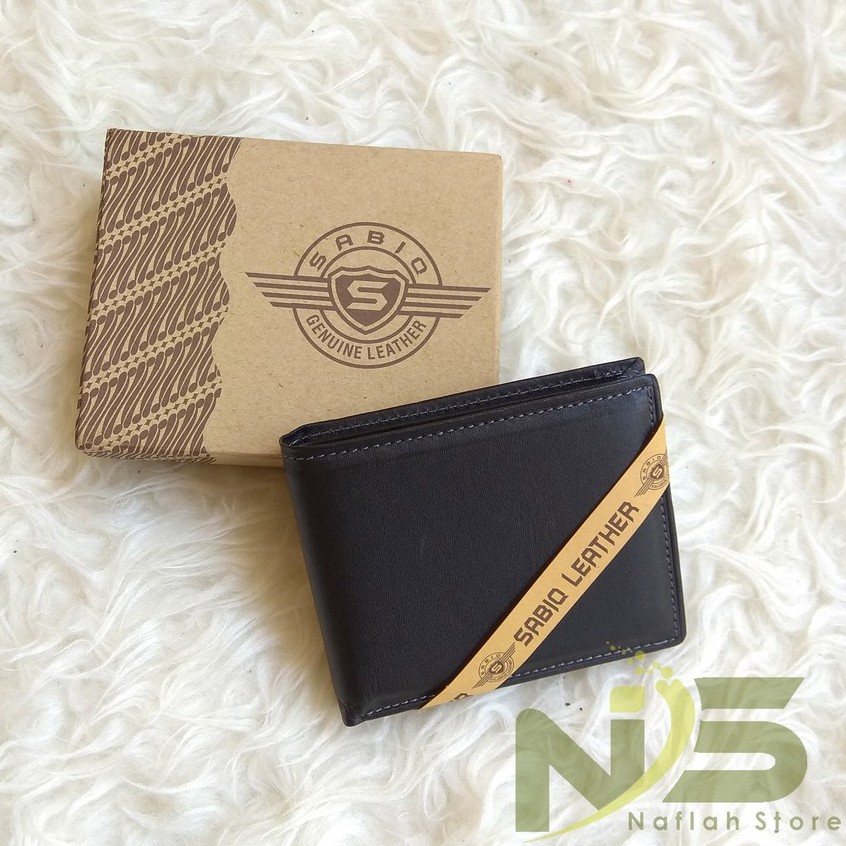 Dompet Kulit Asli Pria Casual Black Brown Dark Non Imitasi Original Khas Kota Garut Sukaregang