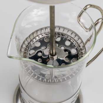 French Press Coffee Maker Pot Bean Pattern 350ml / Teko Pot Stainles French Press Coffee Stainless Maker Pot Bean Pattern 350ml / Alat Membuat Coffe Alat Membuat Kopi Barista  / Teko Kopi Stainless Teko Teh Stainless Steel Teko Pot Serbaguna Murah