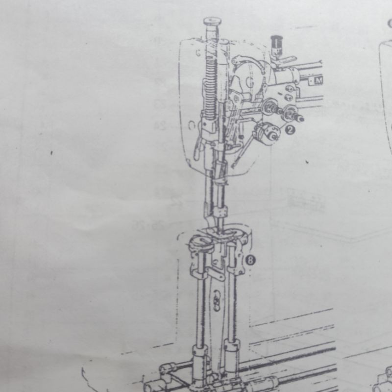 81003903-000 1Set Tension Pengatur Benang Atas Mesin Jahit Post Bed 820