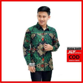  BAJU  BATIK PRIA  EXCLUSIVE WARNA  HIJAU  BOTOL  New Kemejapria 