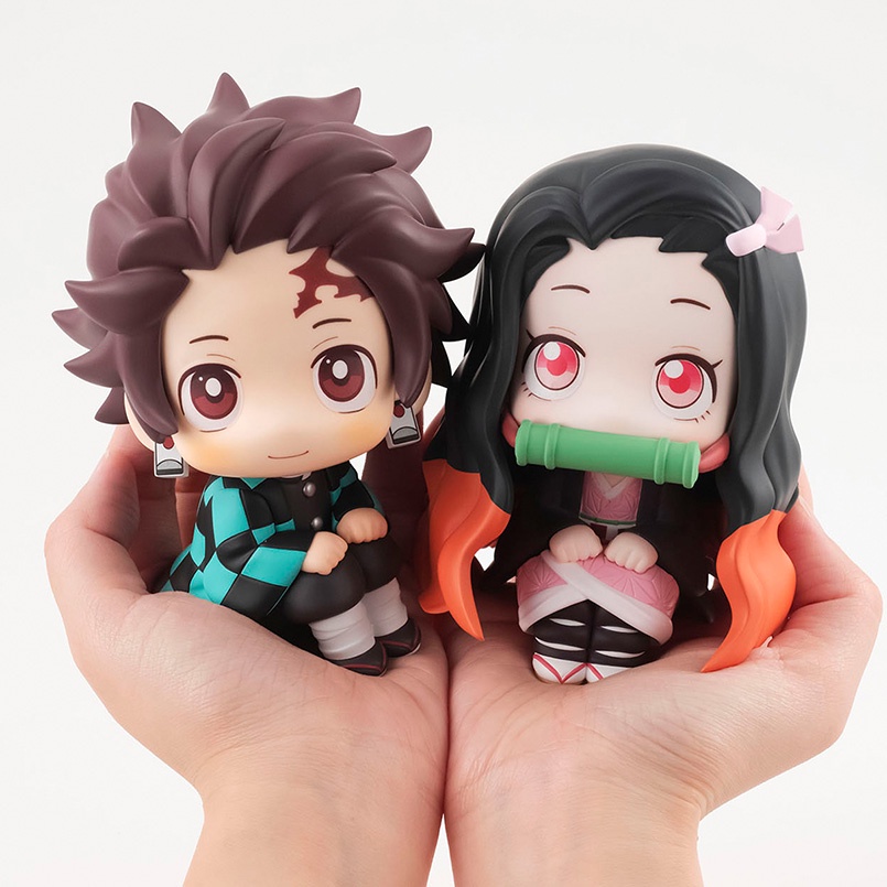 6pcs / Set Mainan Action Figure Demon Slayer Tanjiro Nezuko Zenitsu Inosuke Rengoku Giyu Shinobu Mitsuri Obanai Sanemi Gyomei 6.5cm