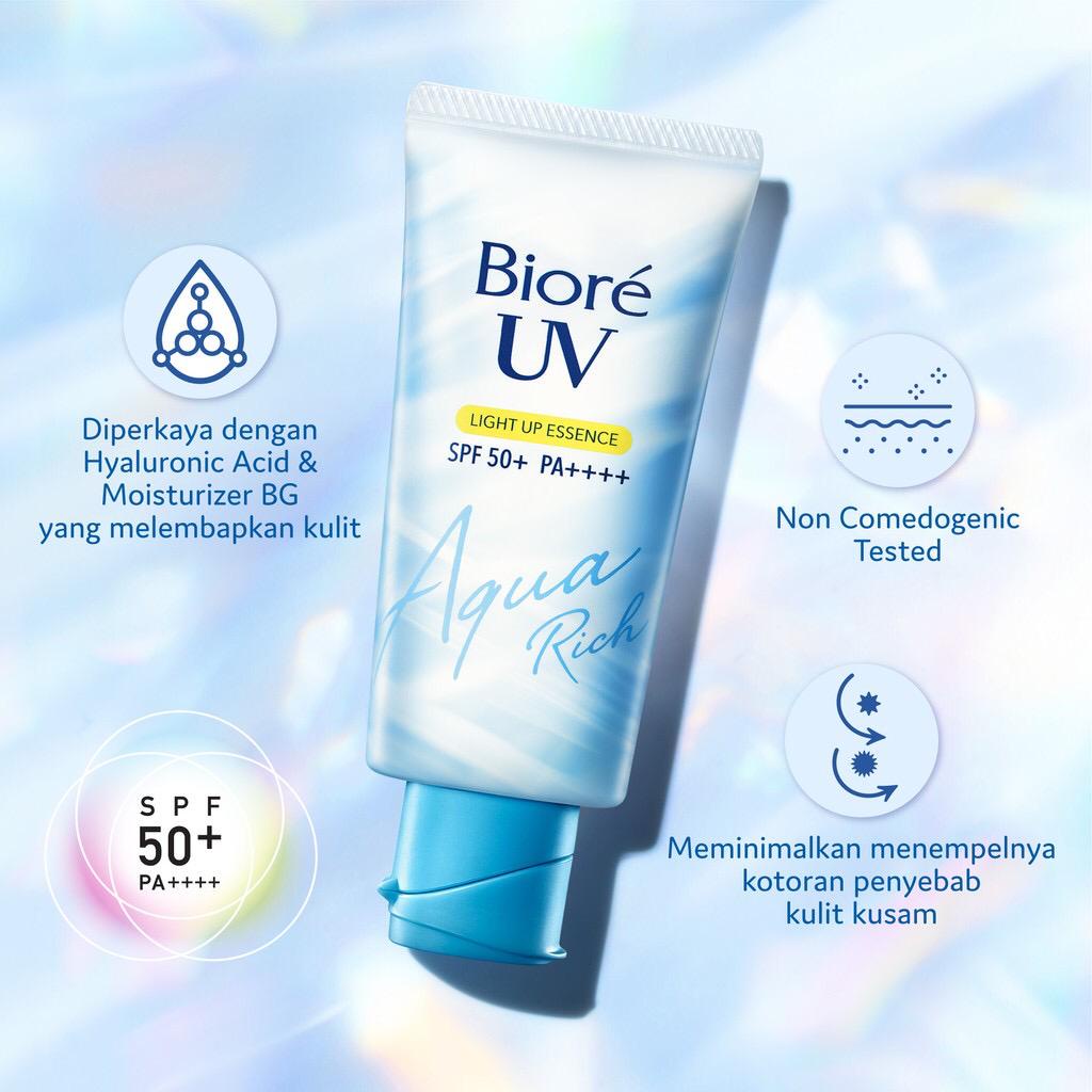 Biore UV  Sunscreen Essence SPF 50 PA++++(15gr/50gr)(Aqua Rich Watery/Light Up/ UV Athlizm) ✓BPOM Ori