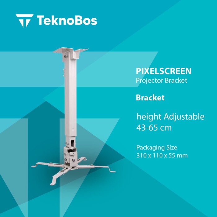 

Premium Pixelscreen Projector Bracket 43-65 Cm