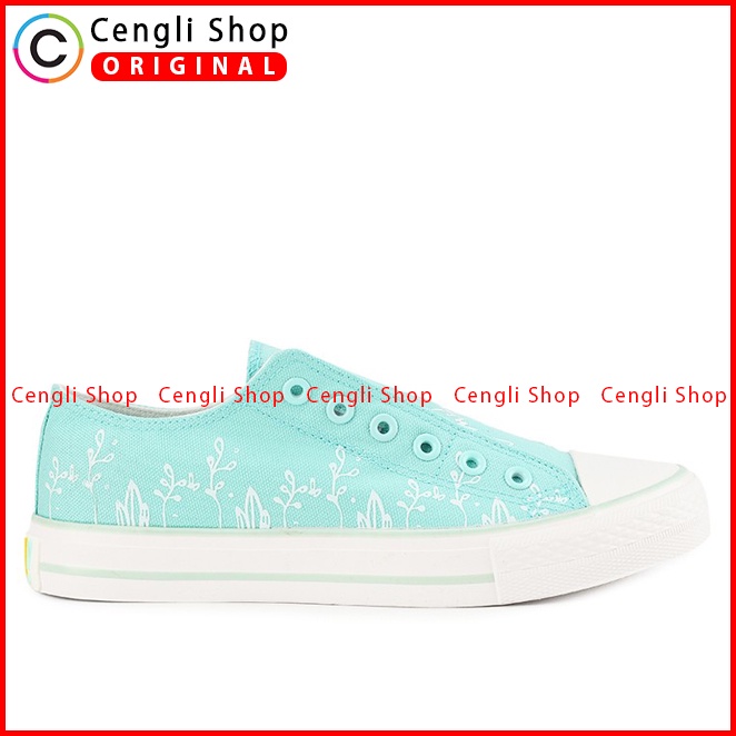 SEPATU SNEAKER WANITA HUSH PUPPIES ORIGINAL CASUAL BRANDED GREEN HW86