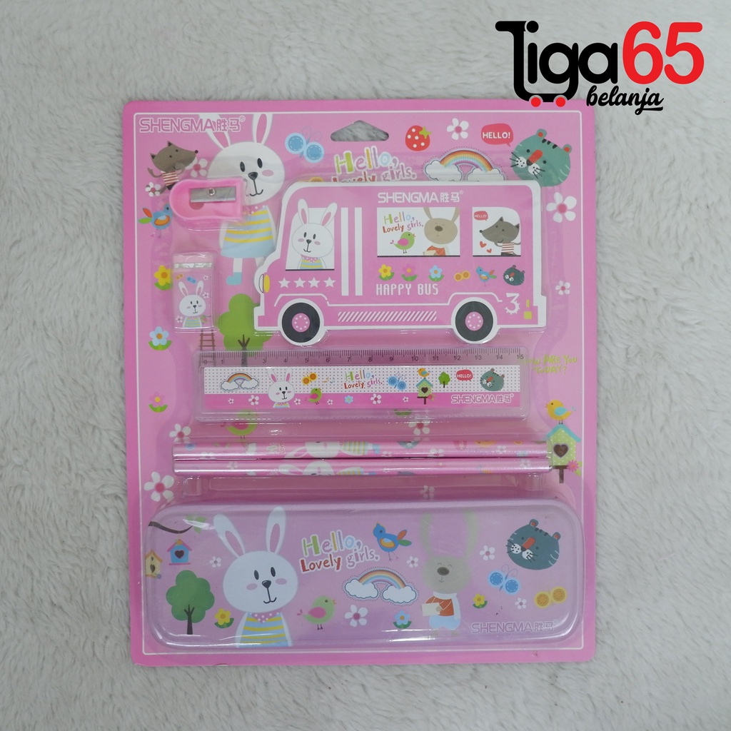 365 STATIONERY SET #41183 Buku &amp; Alat Tulis Anak / Karakter Fancy Gambar Lucu