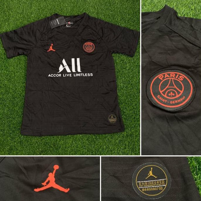 JERSEY BOLA PSG JORDAN HITAM 2019/2020 GRADE ORI - M