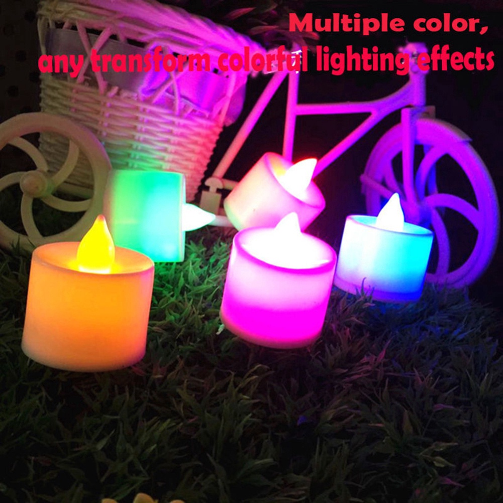 1pc Lilin LED Tanpa Api Tenaga Baterai Untuk Dekorasi Rumah / Festival / Pernikahan / Ulang Tahun
