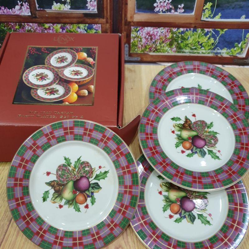 lenox saint james plate piring keramik