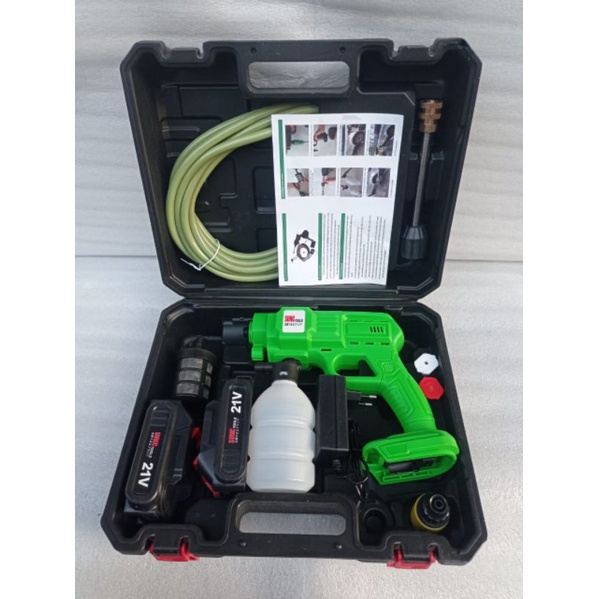 jet cleaner alat cuci mobil motor 21 volt baterai 2 fulset accessories