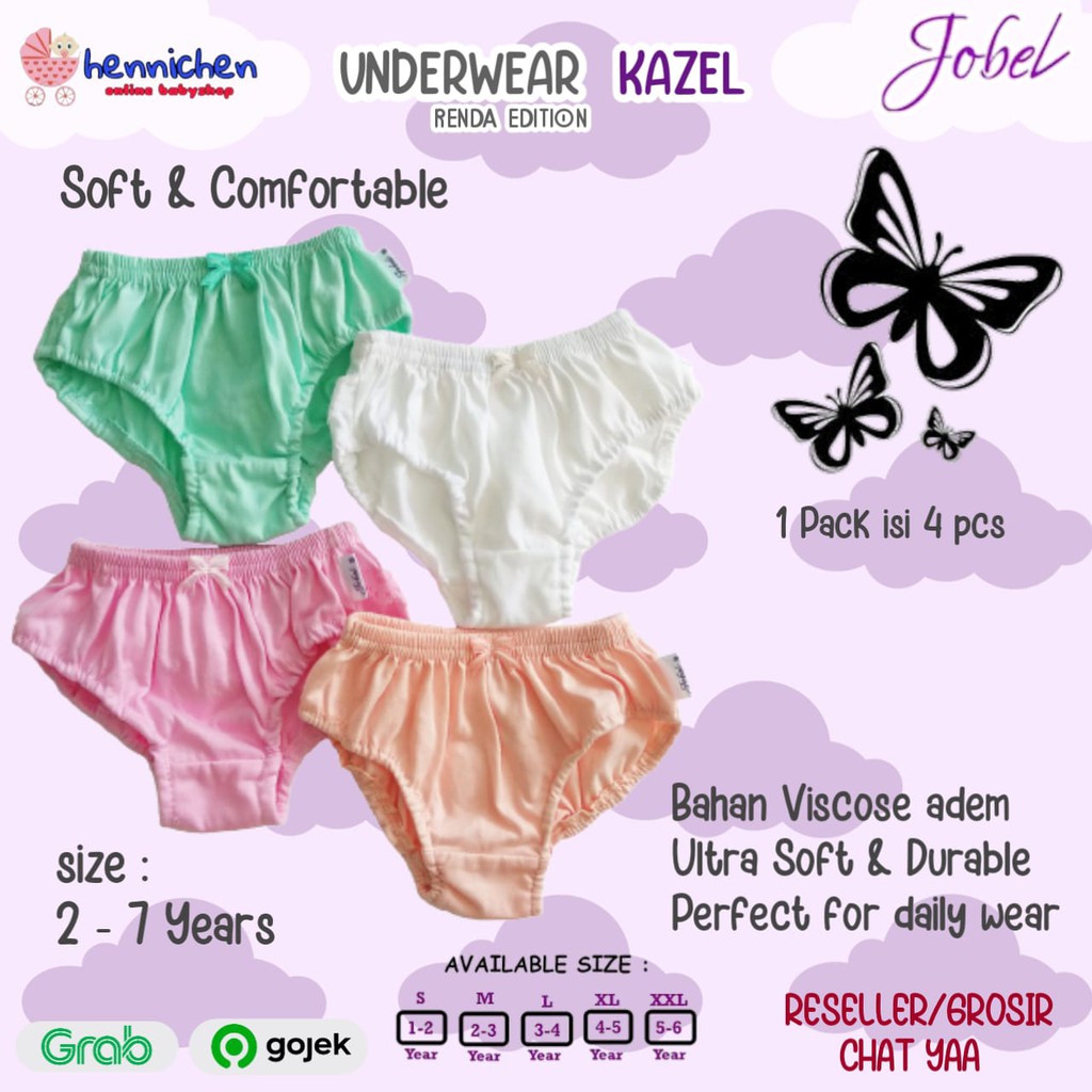 Jobel Underwear Renda Edition by Kazel ( 4 PCS ) BABY AVENE