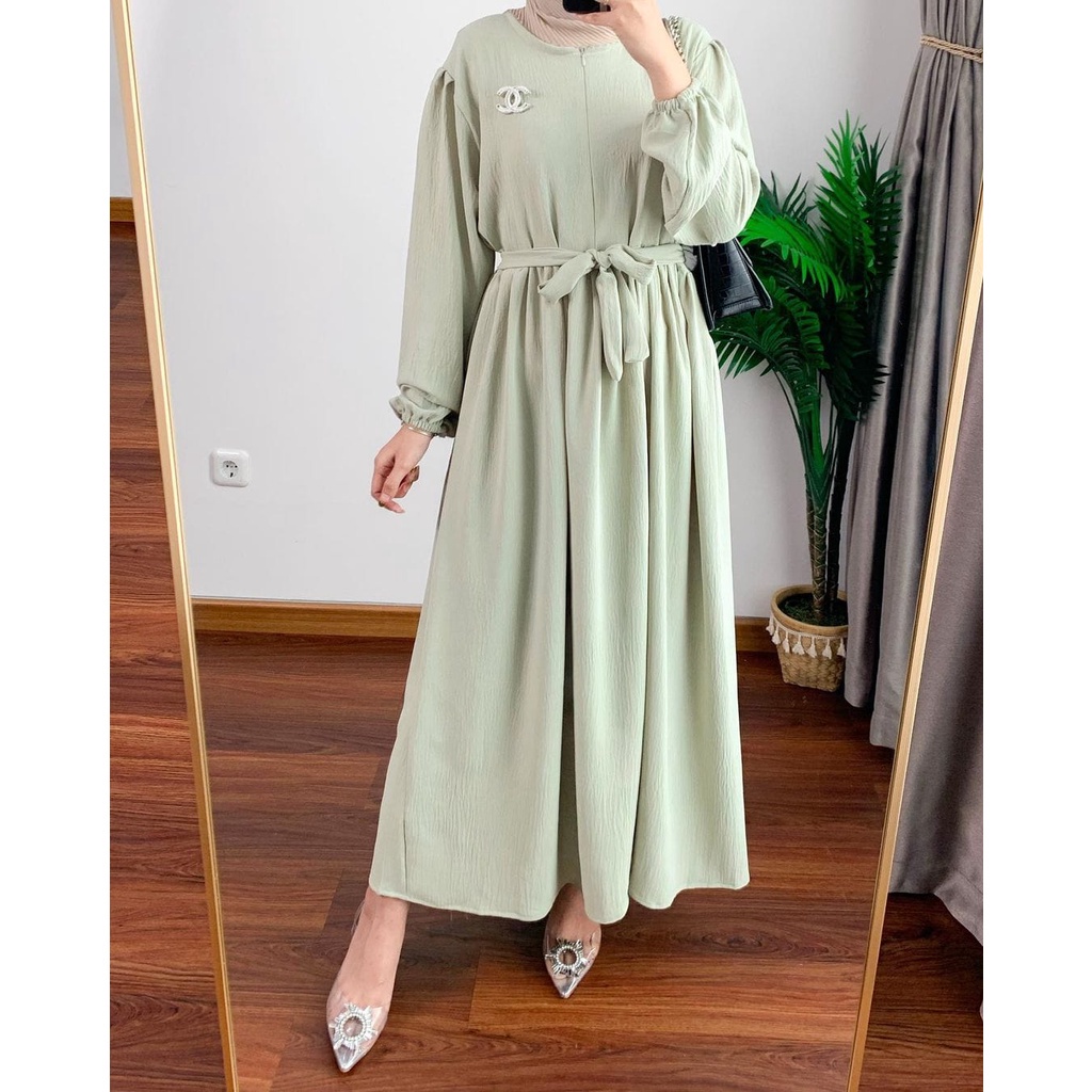 Adinda Midi Dress  / Midi Dress Terbaru  / Dress Muslim Kekinian