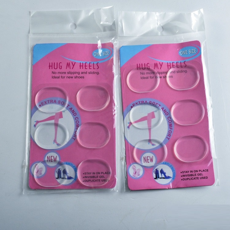 Insole Silikon Tempel Bulat Anti Lecet / Selip 6pcs GMall-AS110