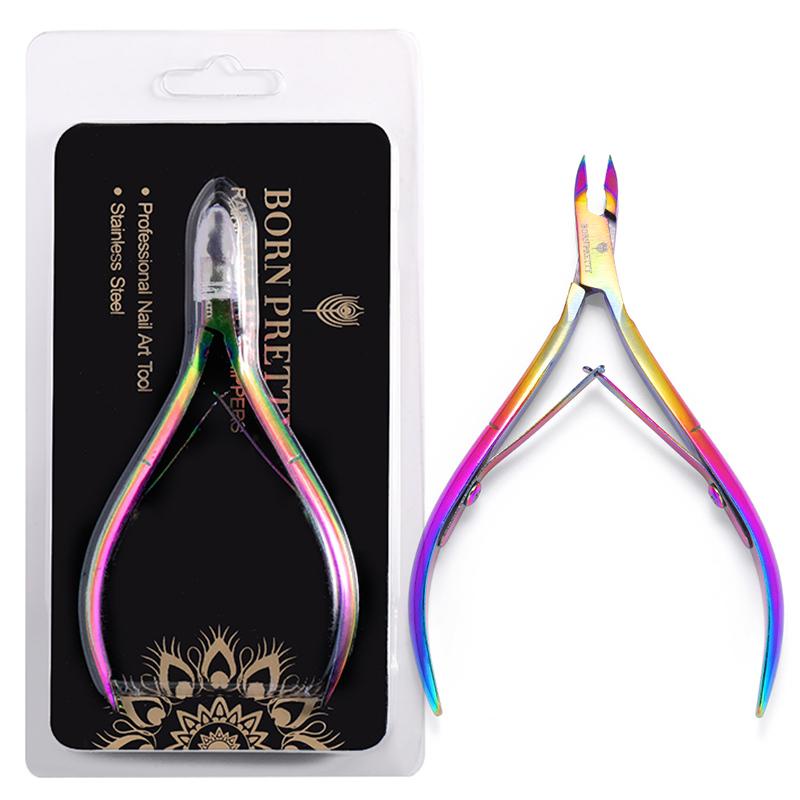 BORN PRETTY Nail Cuticle Nipper Colorful Clipper Scissor Dead Skin Remover Nail Art Tool