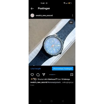 Swatch Chrono Plastik blue