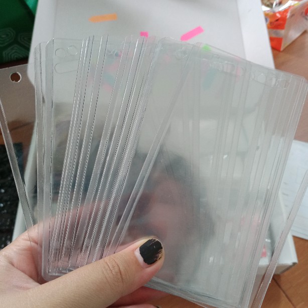 Toploader Photocard B2 / Id Card Base / Plastik Kartu Nama Bening