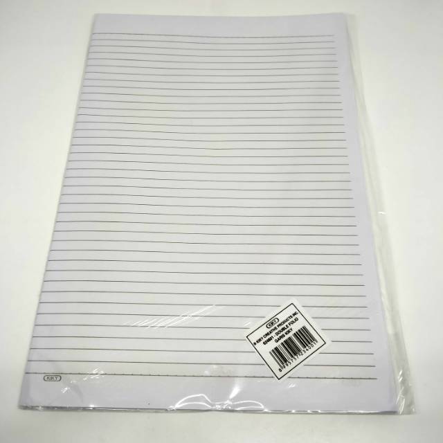 

Kertas Double Folio Bergaris Isi 10/Pack