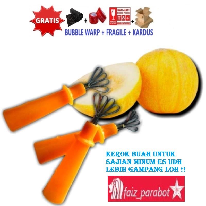 Kerokan kelapa muda Buah Serut R1 Cetakan Blewah Melon es buah panjang serbaguna