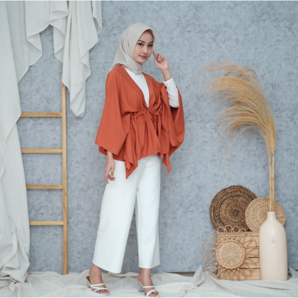 CARDIGAN OUTER OUTWEAR TALI SERUT BASIC POLOS KARDIGAN OVERSIZED WANITA SIERRA JAYA HEBAT