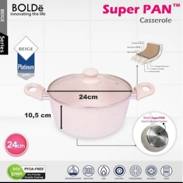 Super Pan Casserole 24 CM BEIGE