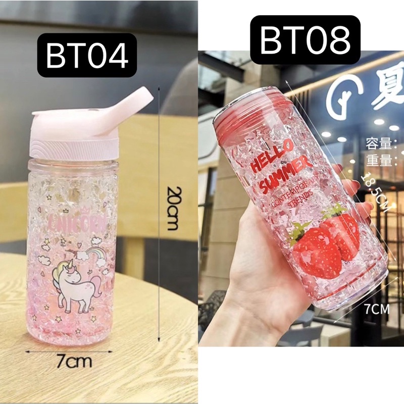 Botol minum icy unicorn BT04 Fruit BT03 drink bottle frosty botol minum anak perempuan souvenir kado