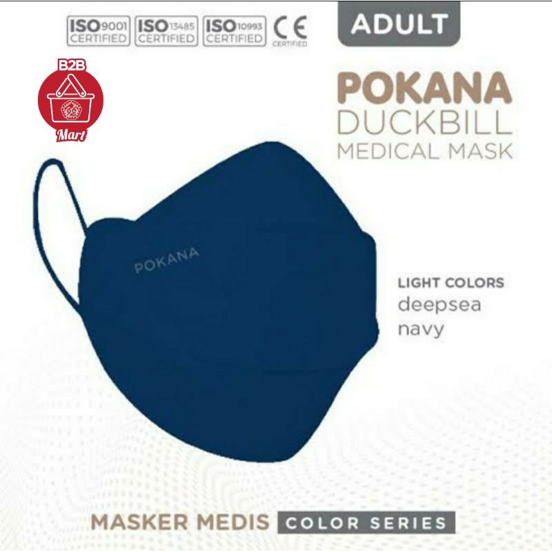 Masker Pokana Duckbill 4ply box isi 25pcs