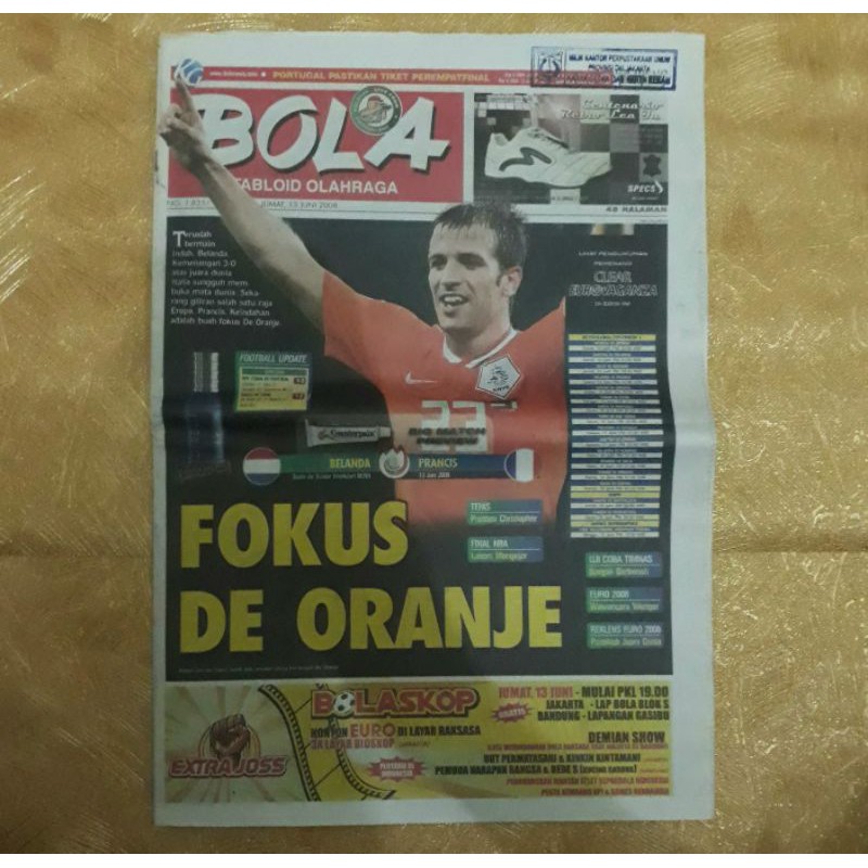 Majalah TABLOID BOLA 13 Juni 2008