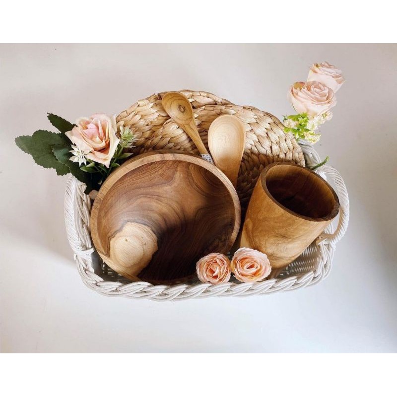 

Hampers | Gift | Kado | Souvenir - Cutleries Kayu Jati Set 8