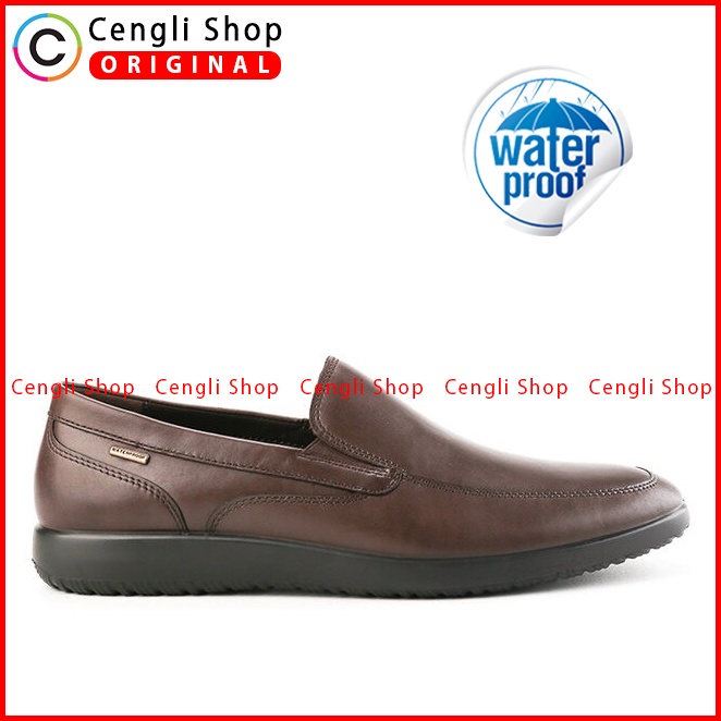 SEPATU FORMAL HUSH PUPPIES PRIA ORIGINAL PANTOFEL KULIT COKLAT HM009