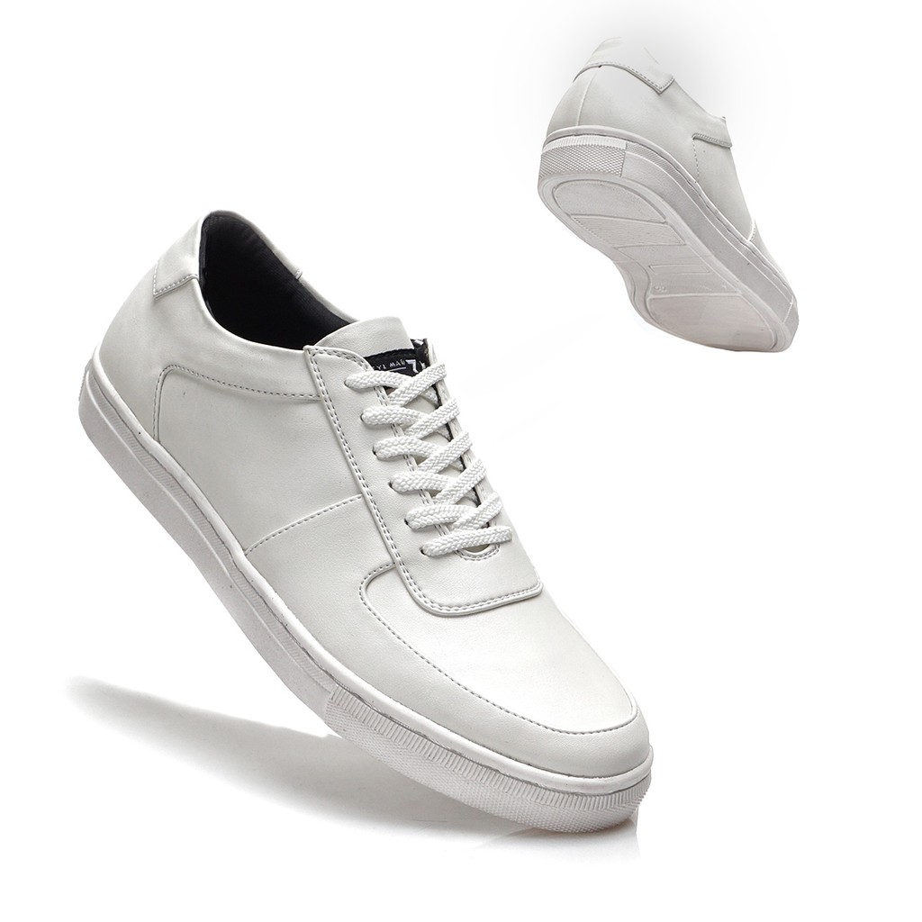 FAMO WHITE |Reyl x FORIND| Sepatu Putih Casual Sneakers Kasual Polos Original Pria Cowok Footwear