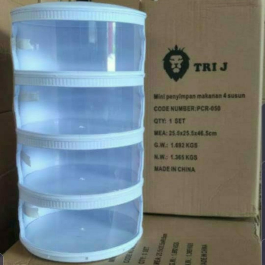 Tempat Penyimpanan Makanan 4 Susun TUDUNG SAJI Multilayer Food Storage