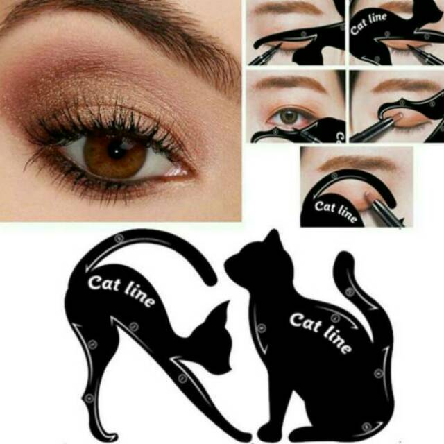 CAT LINE CETAKAN 2IN1- CETAKAN EYELINER &amp; EYESHADOW