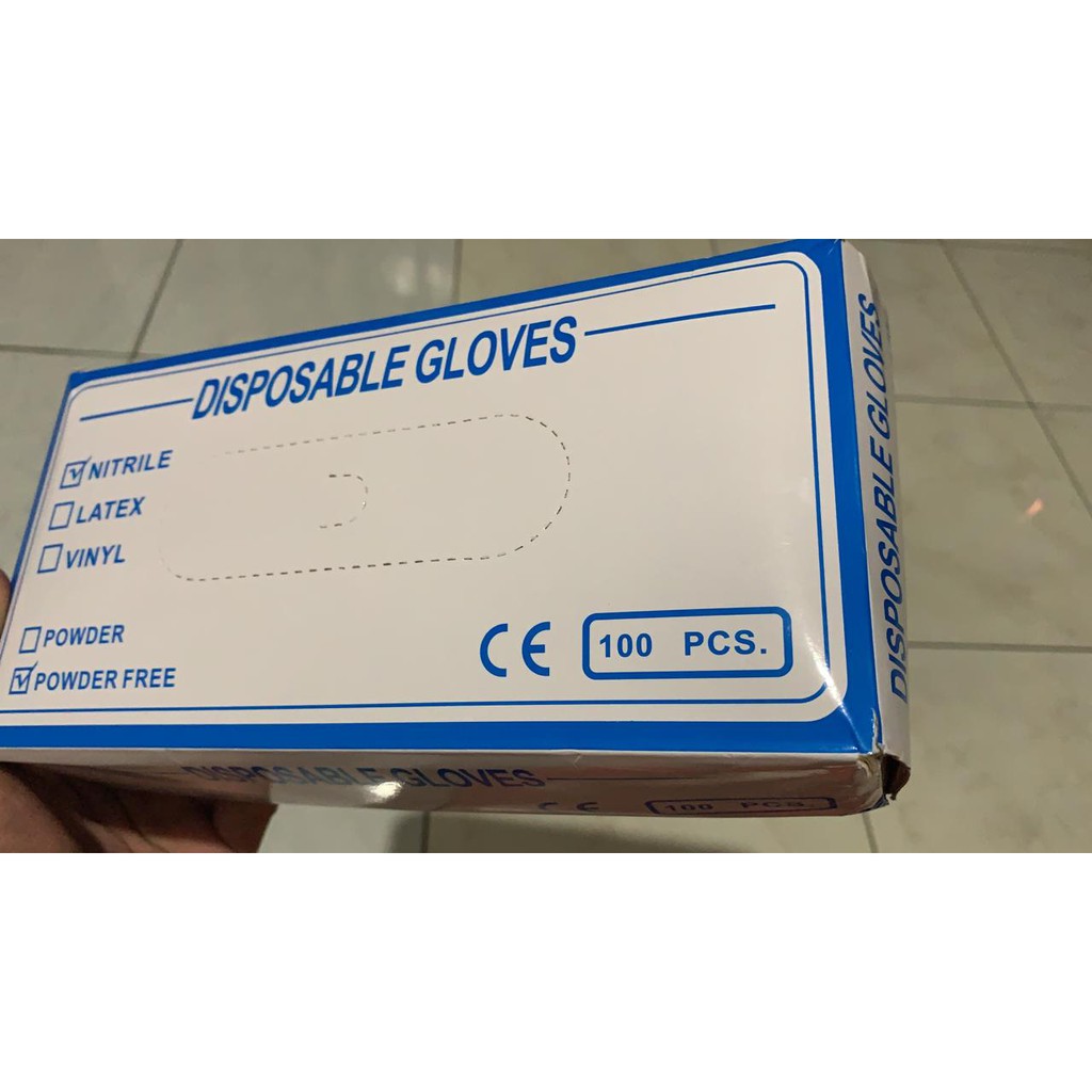 Disposable Gloves 50 pasang Sarung Tangan Sekali Pakai Aman Pelindung Tangan