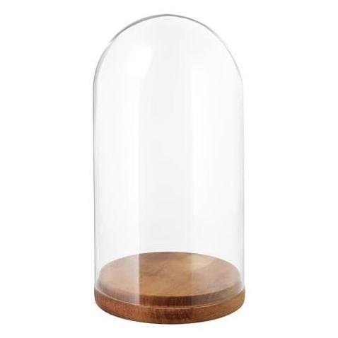 HARLIGA Kubah display kaca dengan dasar, kaca bening