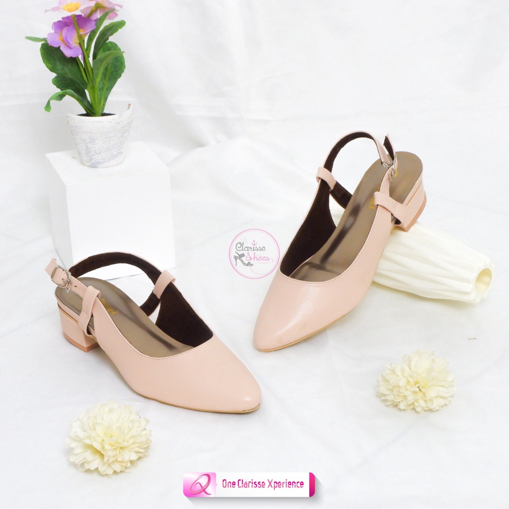 Clarisse Heels Wanita MAUREN Hak Tahu 3 CM Sepatu Pump