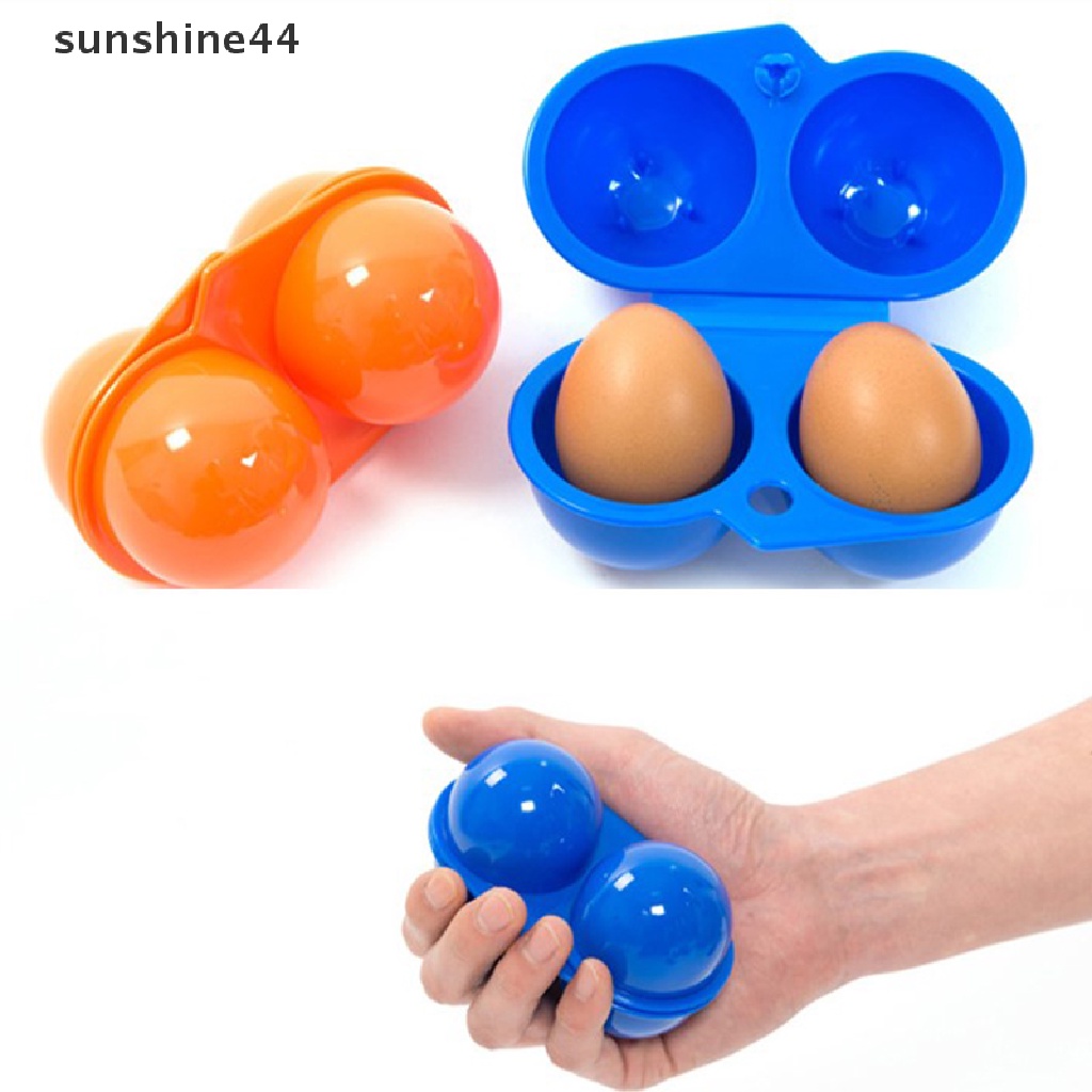 Sunshine Kotak Penyimpanan Telur Portable Bahan Plastik Untuk Outdoor / Camping