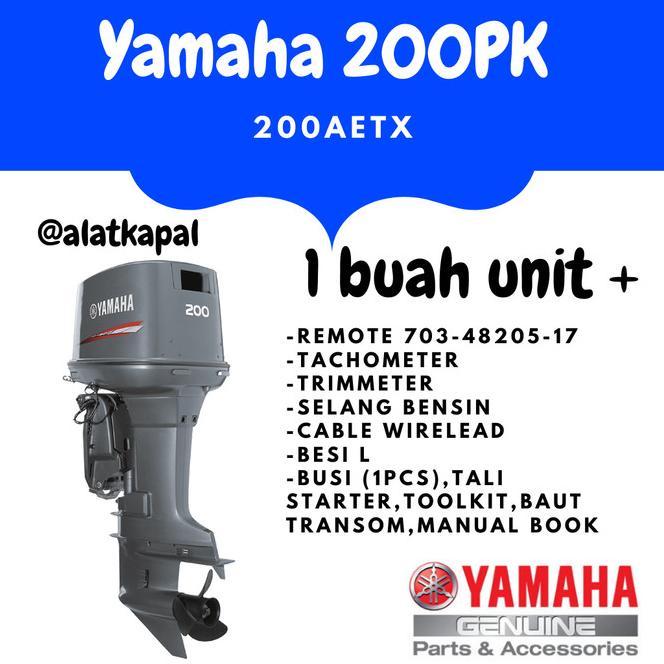 Mesin Tempel Yamaha 200Aetx Motor Tempel 2 Tak 200 Pk Hp (Deposit)