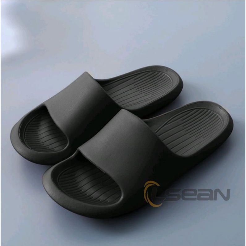 SANDAL PRIA SLIP ON KOREAN STYLE BAHAN EVA EMPUK RINGAN STYLISH