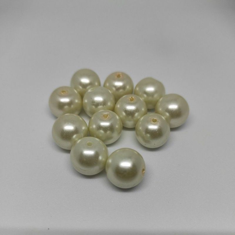 12pcs Mutiara sintesis mutsin berat ukuran 14