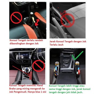 Front Seat Car Organizer Side Pocket Leather Accessories Box Perapi Kendaraan Tempat Minum Mobil