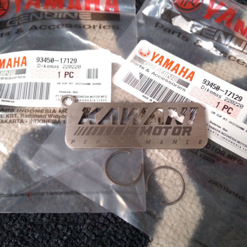 HARGA SEPASANG Ring circlip pen piston RX KING ORIGINAL YGP