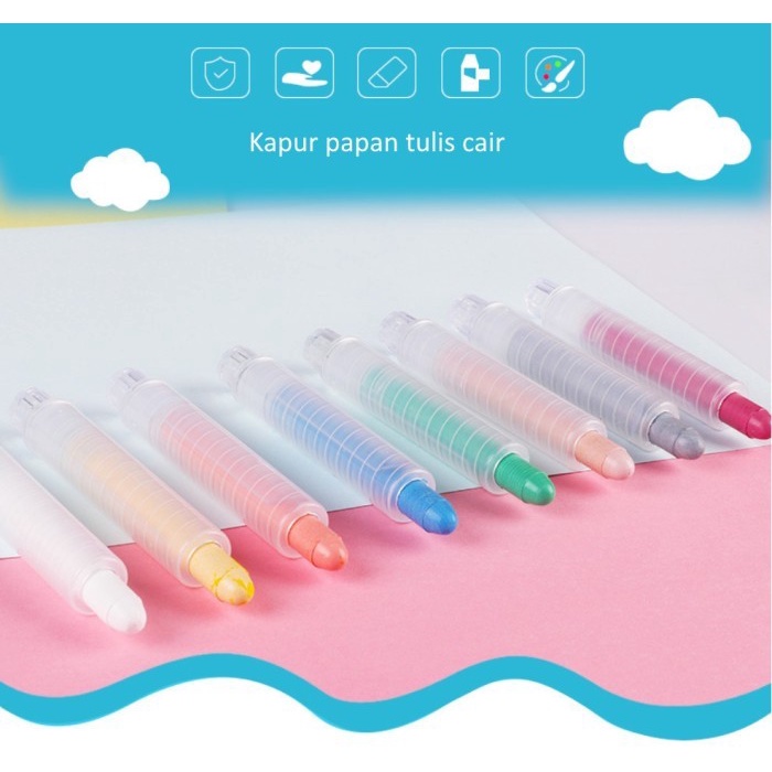 

[LOGU] Kapur tulis tanpa debu, water soluble chalk, kapur papan tulis